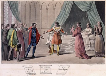 I. János posztumusz (1316-1316), királyként született és 6 nap múlva meghalt. - Ambroise Tardieu tervezte és metszett 1825-ben.