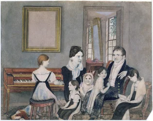 A Schuyler család, 1824 (wc papíron)
