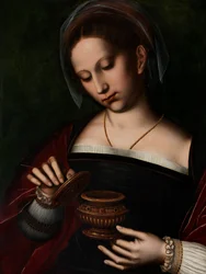 Mária Magdolna részlete (olaj, vászon)