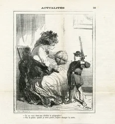 Illusztráció Chamről (1819-1879) Le Charivariban
