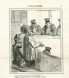 Illusztráció Chamről (1819-1879) Le Charivariban