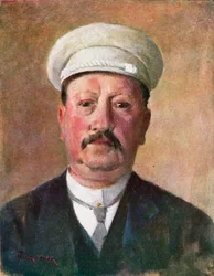 Egy flamand polgár (színes litográfia)