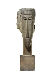 Fej, 1910-1912 körül (mészkő)