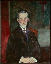 Jean Baptiste Alexandre portréja a feszületnél, Amedeo Modigliani (1884-1920)