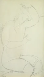 Sleeping Woman (ceruza, papír)