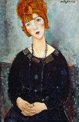 Nyakláncos nő, 1910