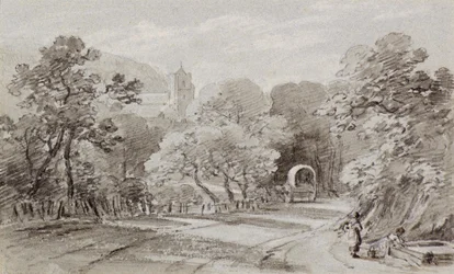 Országút, Hastings, 1803 körül (kréta)