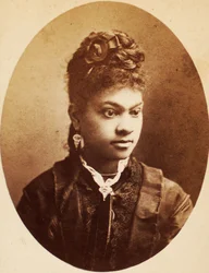 Carte de visite fiatal afro-amerikai nőről, 1870 körül