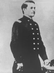 Marcus A. Reno őrnagy, a 7. amerikai lovasság (f/w fotó)