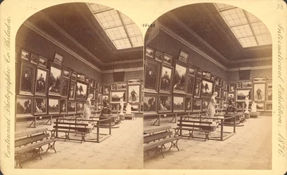 Memorial Hall, amerikai részleg, az 1876-os centenáriumi nemzetközi kiállítás, Philadelphia