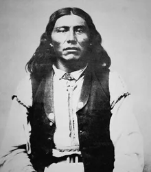 Naiche (megh. 1874) Az arizonai chiricahua apacsok vezetője (f/w fotó)