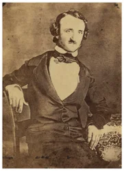 Edgar Allan Poe ülő portréja. 1876 (dagerrotípia)