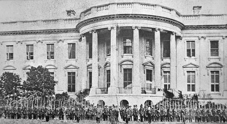 A Fehér Ház, Washington D.C., az amerikai polgárháború kezdetén