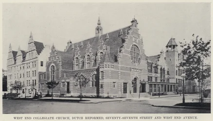 West End Collegiate Church, holland református, Seventy-Seventh Street és West End Avenue (f/w fotó)
