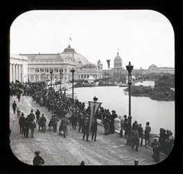 Worlds Columbian Exposition: külső nézet, Chicago, 1893 (lámpás csúszda)