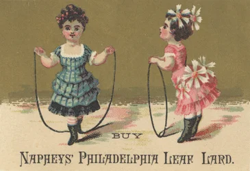 A Napheys Philadelphia Leaf Lard reklámja, 1880 körül