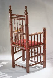 Brewster szék (fa és textil)