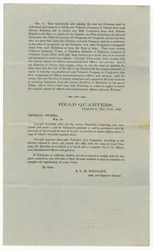 Önkéntesek felhívása az 1860. december 27-i 4. számú általános rendelet alapján