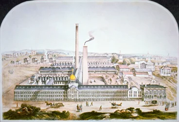 A Colt szabadalmaztatott lőfegyvergyára Hartfordban, Connecticutban