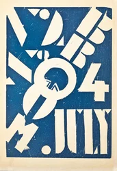 A "Seprű" művészeti folyóirat borítója, 1921-1924 körül