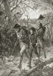 Father and Sons for Liberty, az "A Brief History of the United States"-ből, amelyet A. S. Barnes und Co. adott ki 1885-ben (litho)