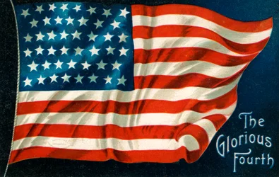 Július negyedik amerikai zászló