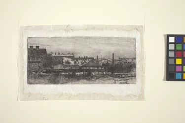 Az ablakból, Gysis Iskola, München (tinta)