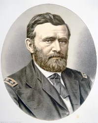 Ulysses Simpson Grant tábornok (1822-85) (színes litó)