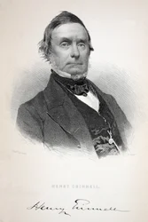 Henry Grinnell, illusztráció Henry Grinnelltől (1799-1874); A második Grinnell-expedíció Sir John Franklin nyomában..., 1856