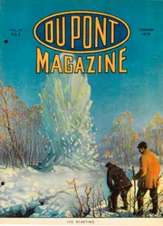 Ice Blasting, a DuPont Magazine címlapja, 1919. február