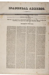 John Quincy Adams beiktatási beszéde 1825. március 4-én (lásd még: GLC 696060)