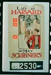 Élet a Harvardon, a Scribners Magazine májusi kiadását reklámozó plakát