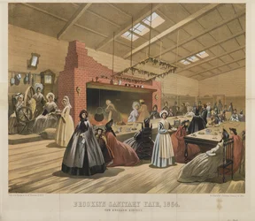 New England Kitchen, Brooklyn Sanitary Fair, 1864