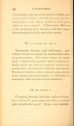 Oldal az Ifjabb Plinius válogatott leveleiből, X. könyv, Boston kiadásában