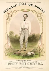 A The Base Ball Quadrille kottaborítója Henry von Gudera által, és Henry Tolman & Co. kiadása, Henry Tolman & Co.