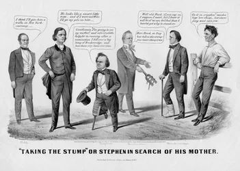 A csonkot szedni, avagy: Stephen az anyját keresi, kiadó: Currer & Ives, New York, 1860