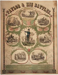 Taylor és csatái, kinyomtatta Rufus Blanchard of Cincinnati és kiadta az Ensign & Thayer, New York, 1847