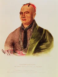 Thayendanegea, a hat nemzet nagy kapitánya (színes litho)