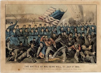 The Battle of Malvern Hill, Va., 1862. július 1., pub. szerző: Currier & Ives, 1862 körül