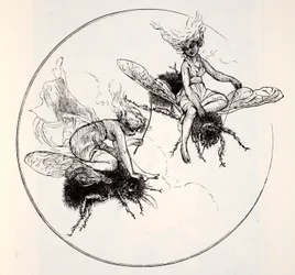A tündérek, Thomas Keightley (1789-1872) The World Guide to Gnomes, Fairies, Elves and Other Little People című könyvéből, megjelent 1880-ban