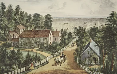A Nyugati Gazdaotthon, kocsma. 1871, Currier & Ives