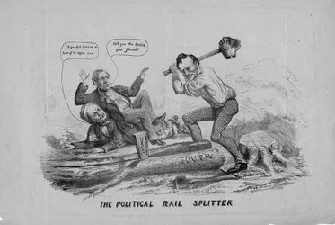 A politikai sínosztó, J Leach, New York, 1860