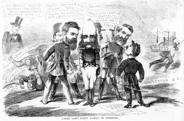 Uncle Sams Boldog tábornokok családja, 1863 körül