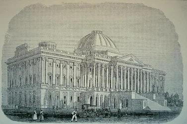 Kilátás a Capitoliumra, 1848 körül (metszet)