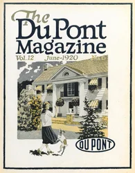 Nő és kutya, a DuPont Magazin címlapja, 1920. június