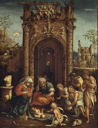 A Pásztorok imádása, 1530 körül (olaj, tábla)