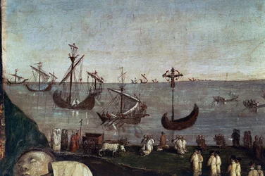 Hajók, részlet a Transport of Holy Face-ből