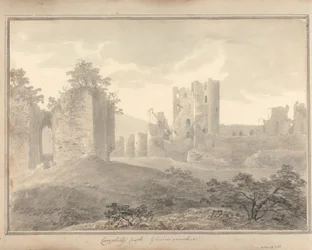 Kilátások Angliában, Skóciában és Walesben: Caerphilly Castle, Glamorganshire