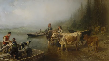 Komphely, a tó mellett