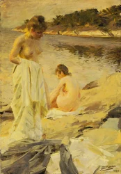 Fürdőzők, 1889